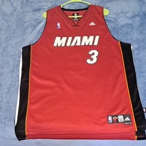 Adidas Miami Red Jersey with Number 3